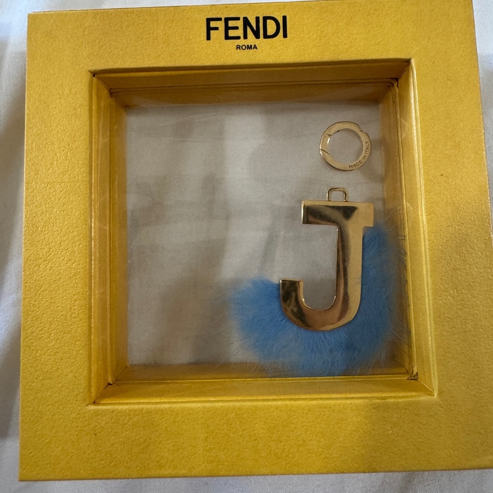 Fendi Yellow Box with Key chain letter J
